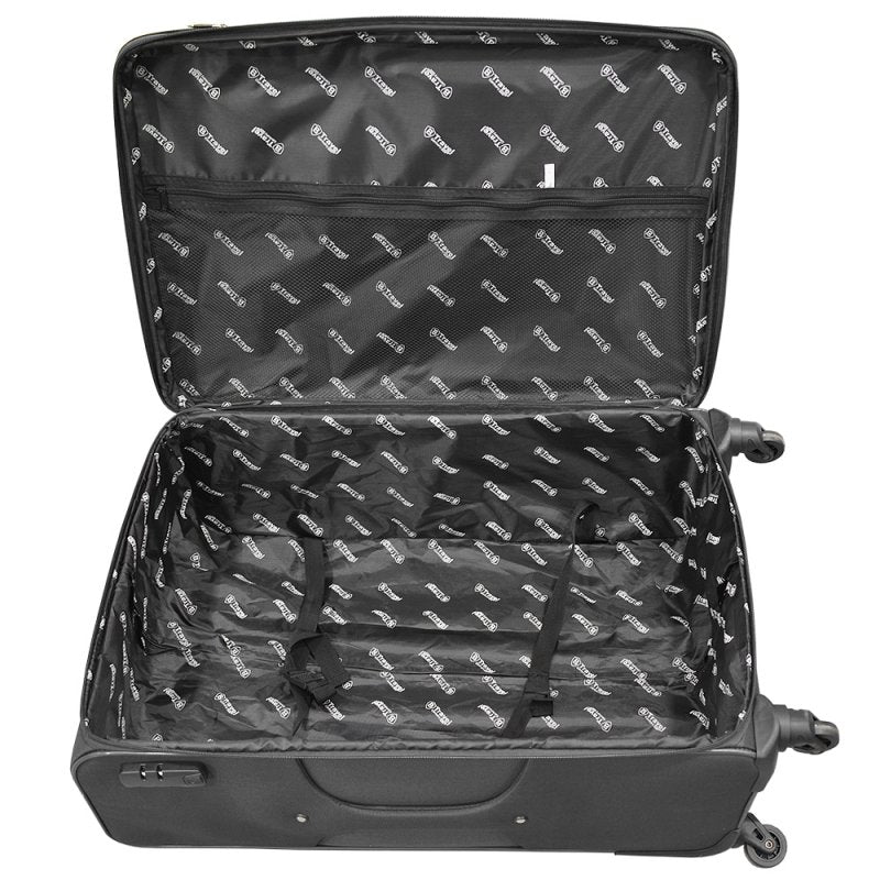 Trolley Set Reisekoffer 3-teilig - Softcase - schwarz