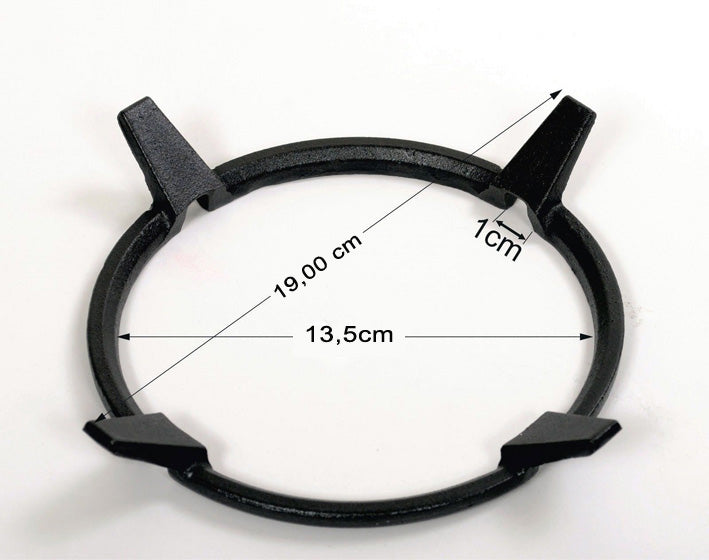 Wok-Aufsatz 19 cm aus Gusseisen – Wok-Ring für Gaskochfeld & Wokpfanne