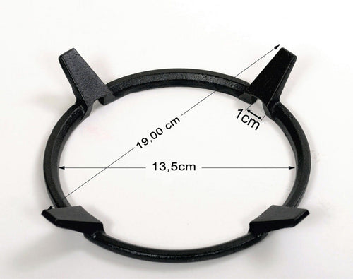 Wok-Aufsatz 19 cm aus Gusseisen – Wok-Ring für Gaskochfeld & Wokpfanne